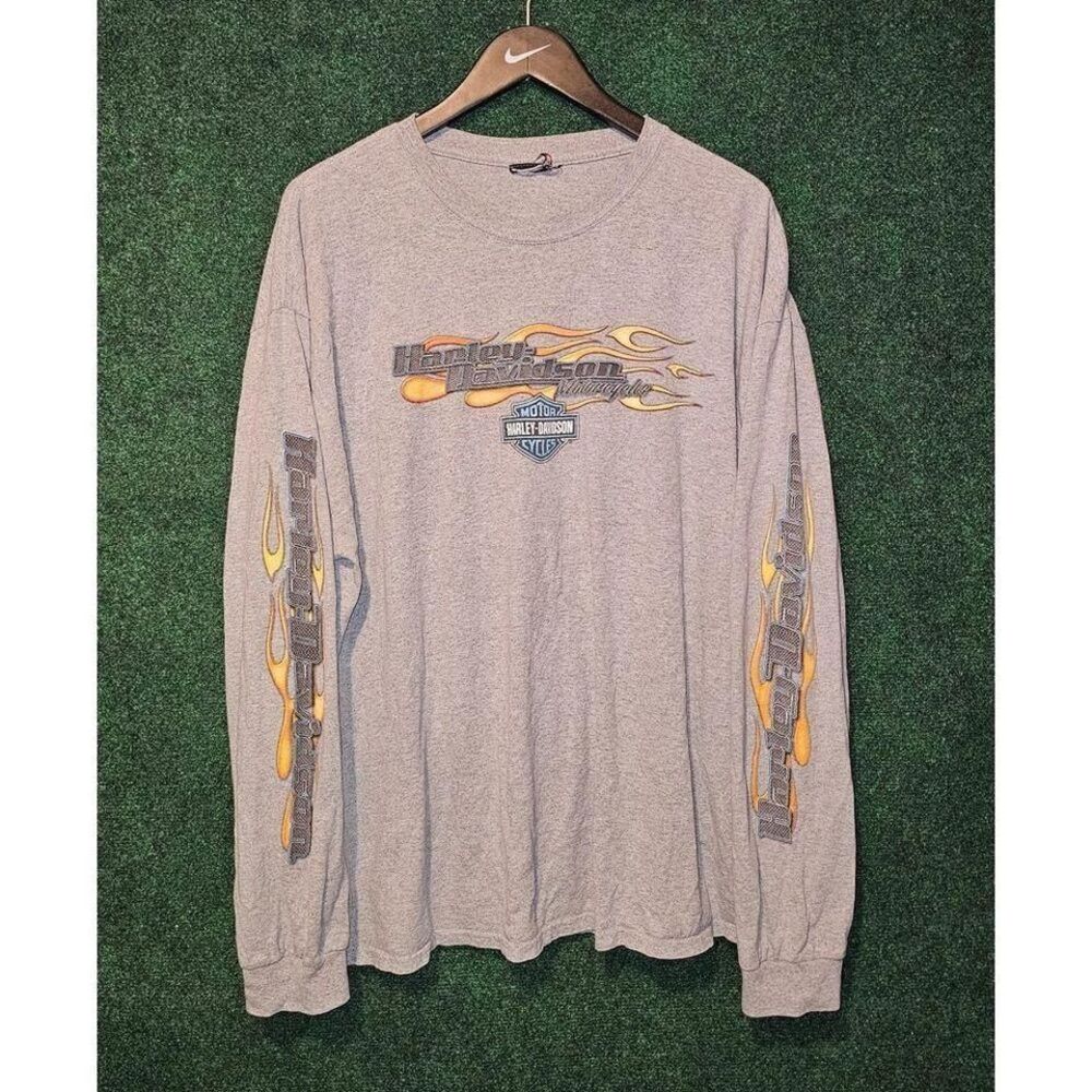 LongSleeve flames Harley shirt